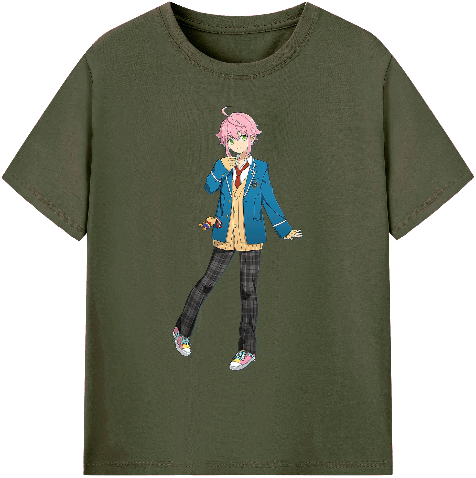 （画像用） あんさんぶるスターズ! Ensemble Stars 綿100％ メンズ半袖Tシャツ｜肌触りやわらか＆通気性